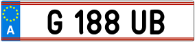 Trailer License Plate